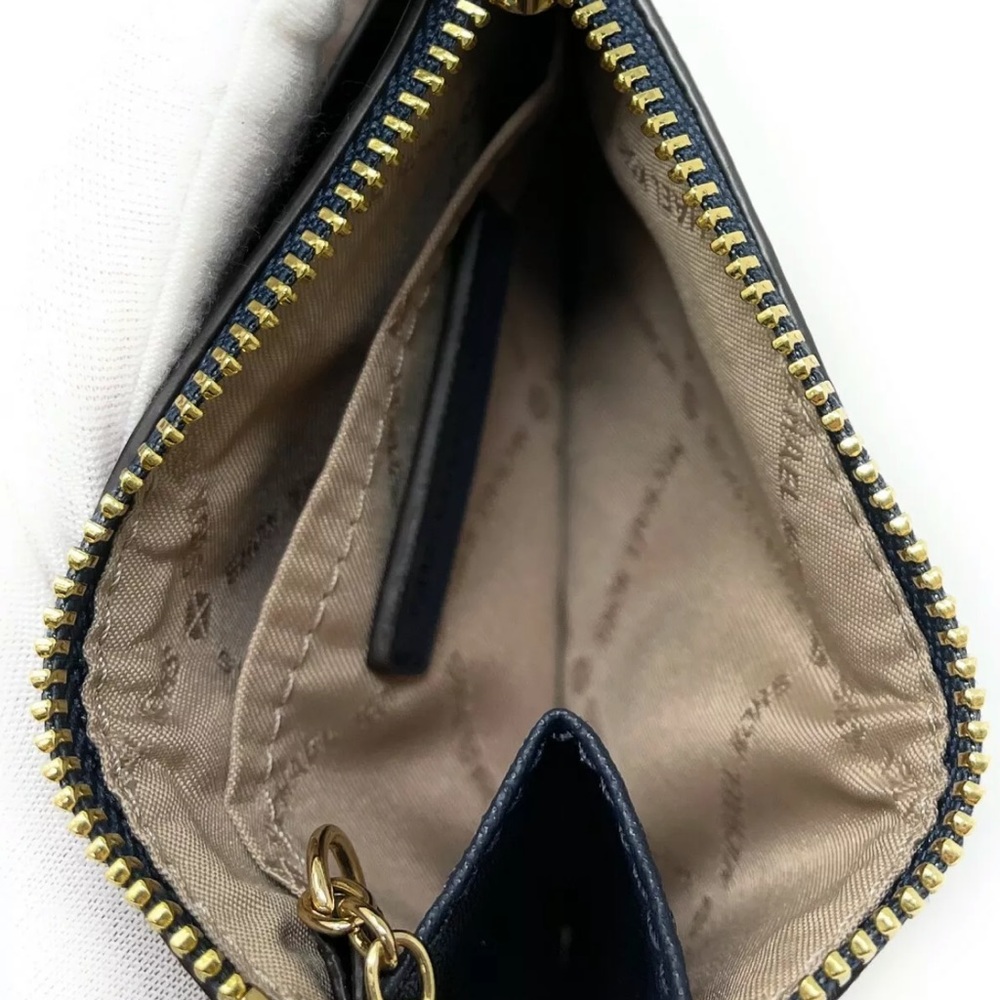 Michael Kors Jet Set Travel Small Leather Top Zip Coin Pouch With ID - Picture 12 of 13